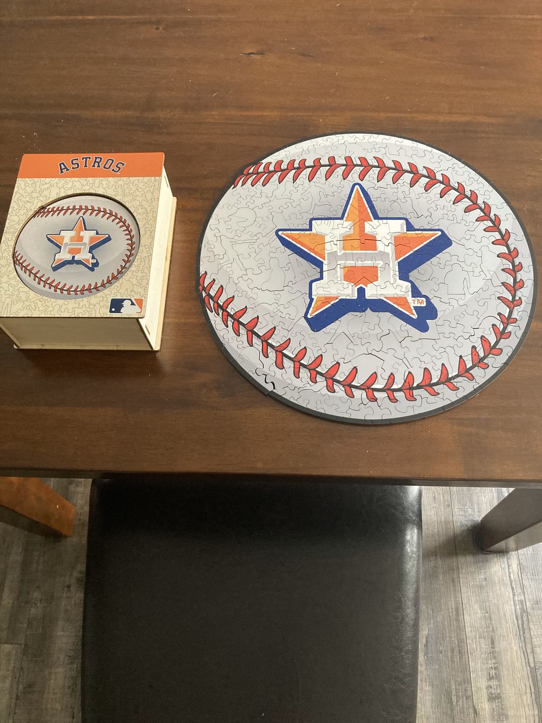 Customer photo review of Houston Astros® - Official Wooden Puzzle