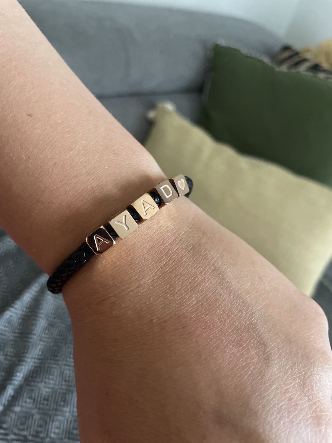 Customer photo review of Bracelet avec Dés 3D Personnalisée