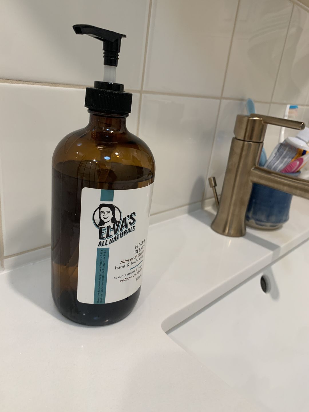 Customer photo review of ELVA'S BLEND Thieves & Thyme Hand & Body Soap