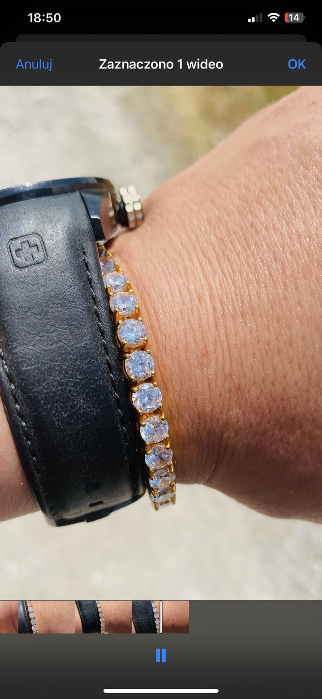 Customer photo review of TENNISBOY BRACELET. - 5MM 18K GOLD