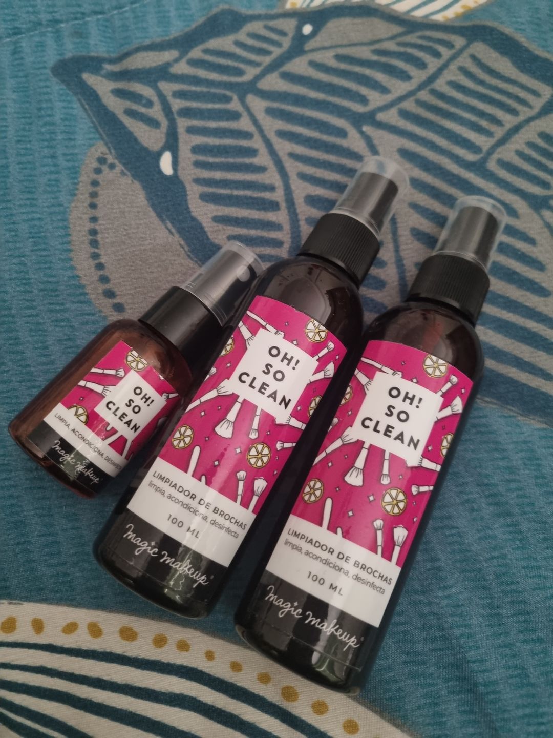 Customer photo review of Pack Pyme Lover  (2 limpiadores 100ml + travel size REGALO)