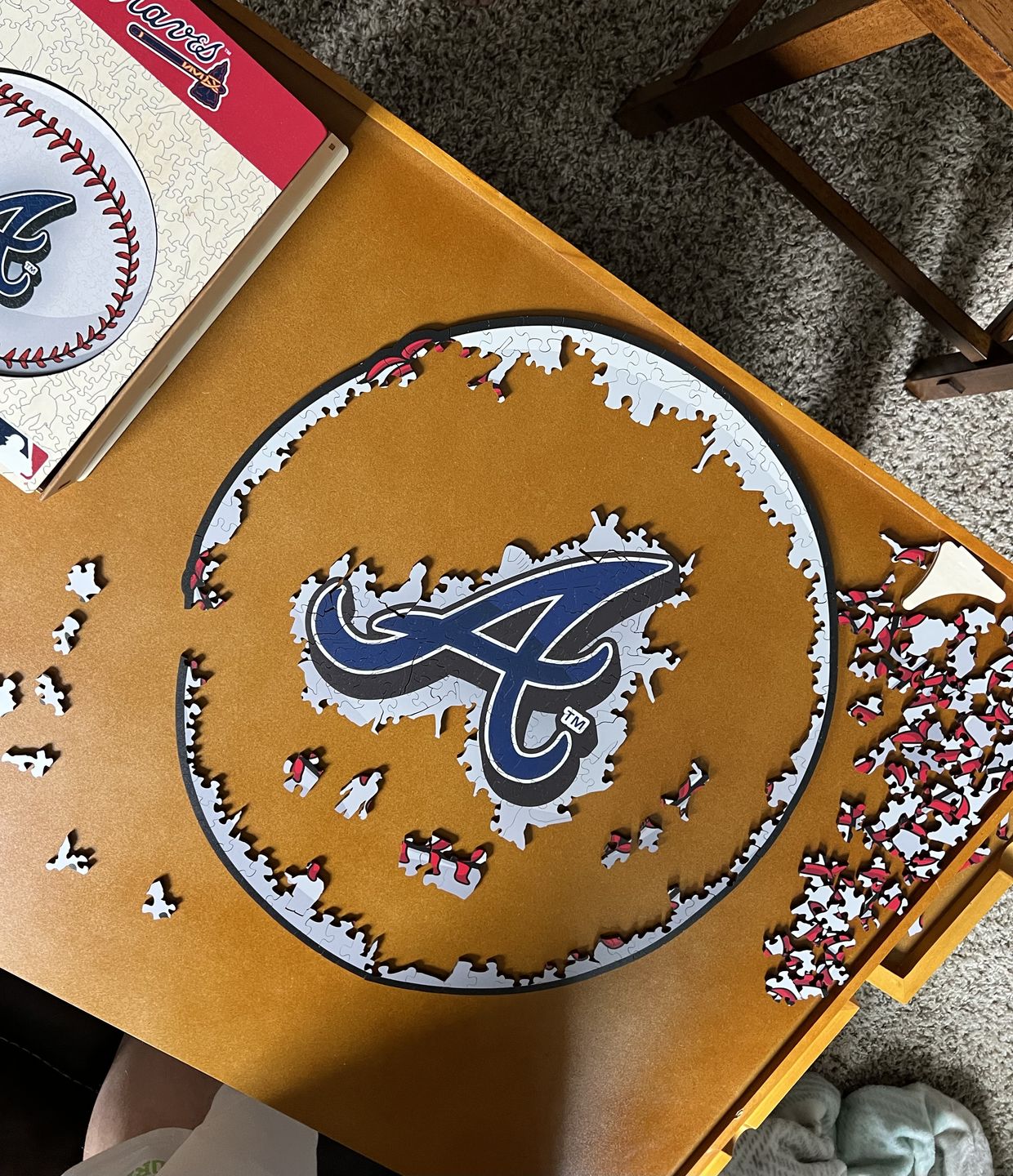 Customer photo review of Atlanta Braves® - Official Wooden Puzzle