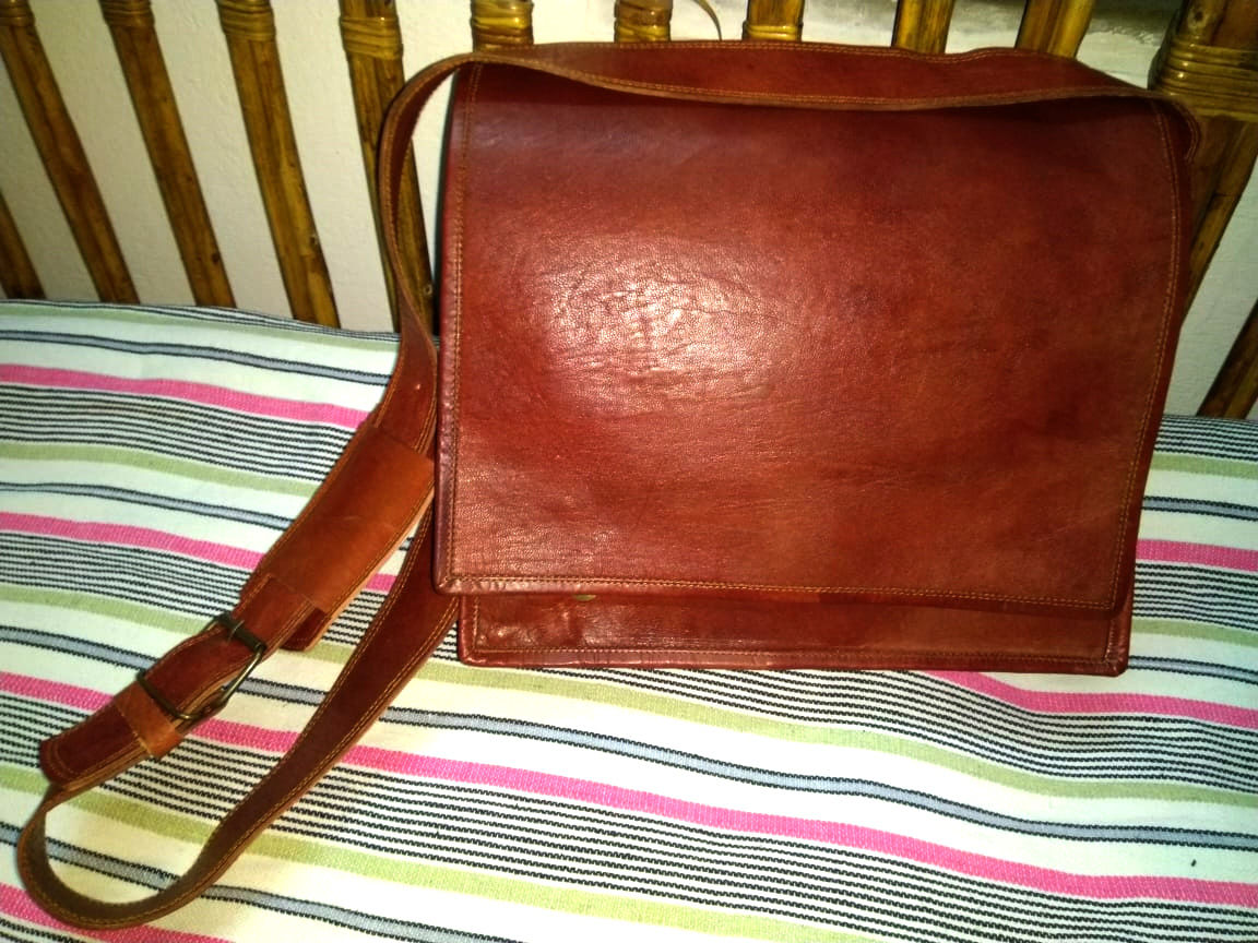 Customer photo review of Prime Leather Satchel