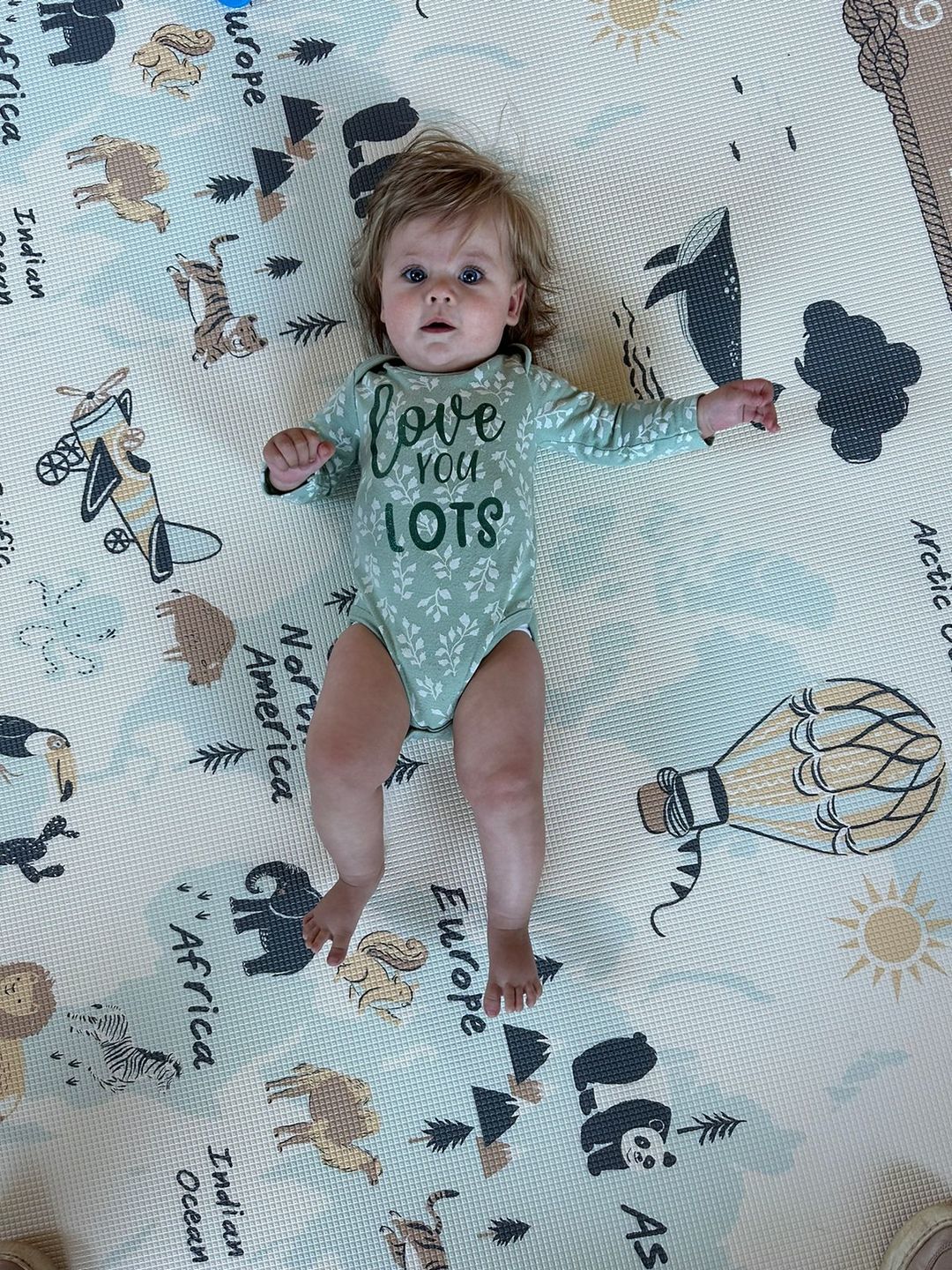 Customer photo review of ABC Africa/ World Map Play Mat