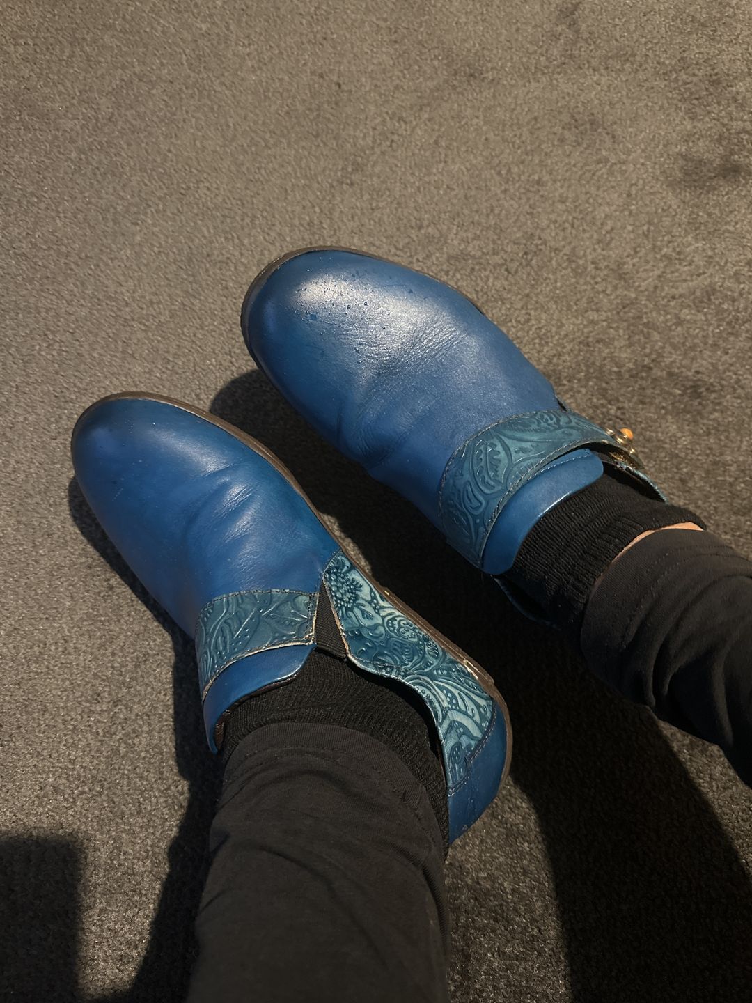 Customer photo review of Vintage Genuine Leather Comfy Flat Shoes