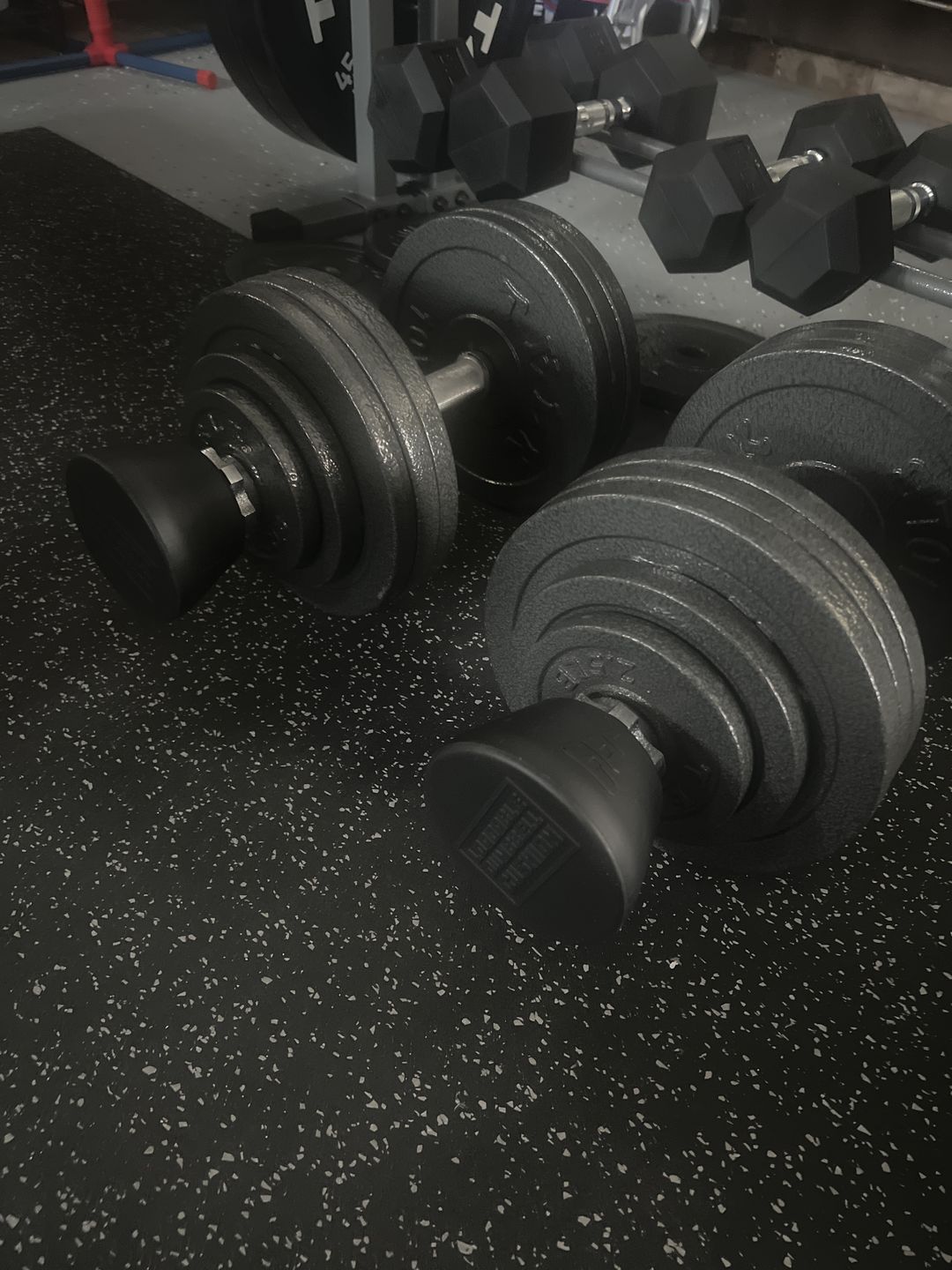 Customer photo review of LOADABLE DUMBBELL CUSHIONS
