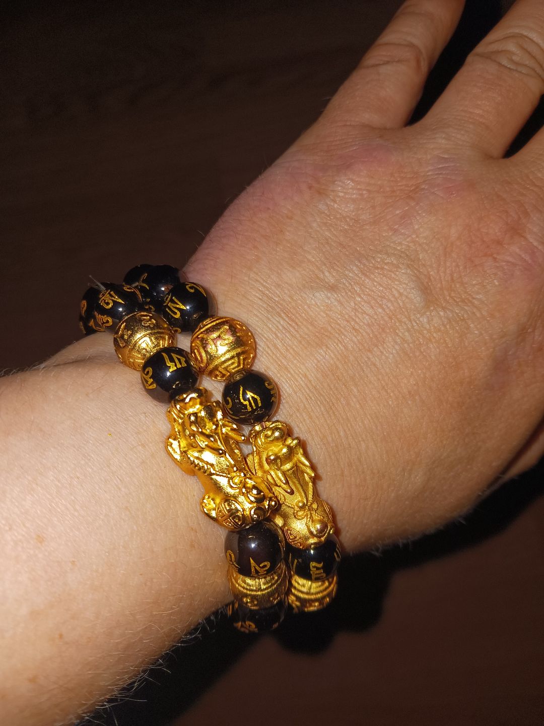 Customer photo review of Feng Shui Black Obsidian Wealth Bracelet