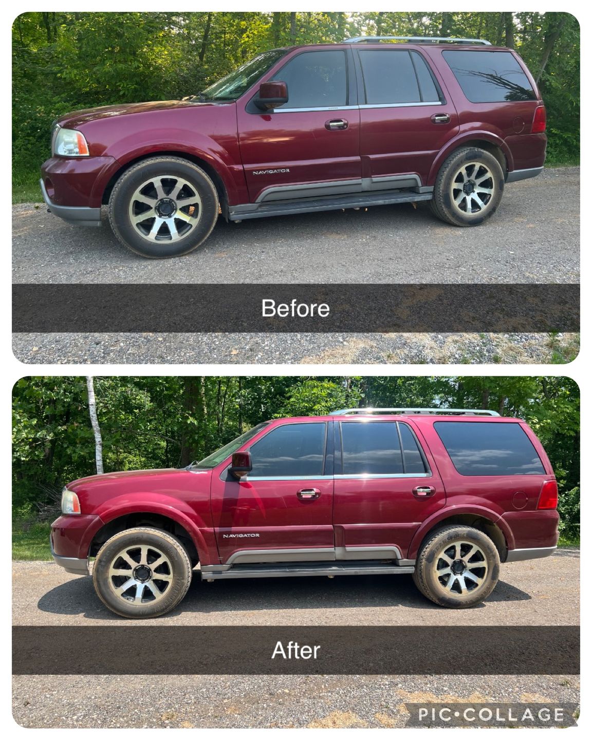 Customer photo review of 2003-2004 Lincoln Navigator Premium 4-Wheel Air Suspension Conversion System With Module (FX24FM)