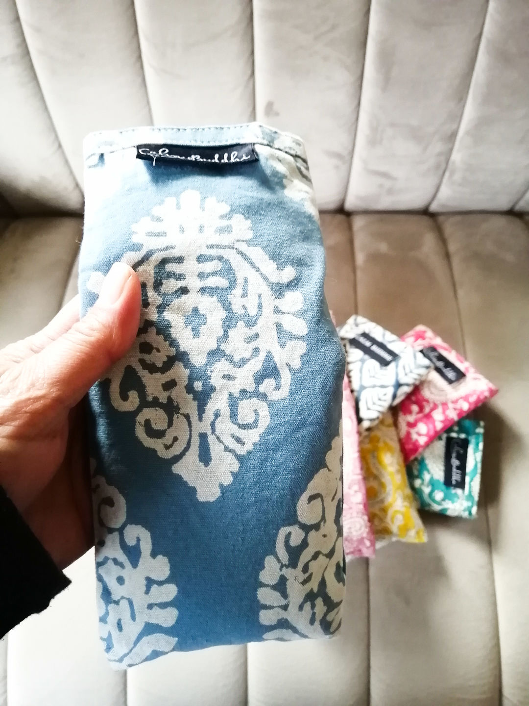 Customer photo review of Eye Pillow - Indian Motif