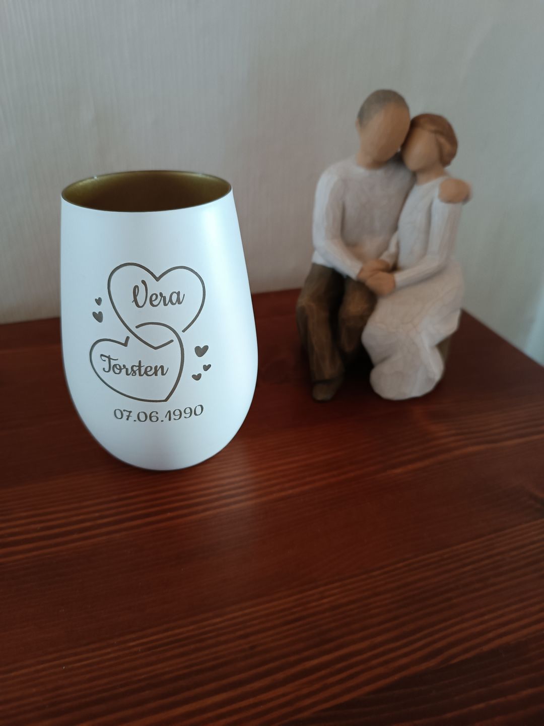 Customer photo review of Zwei Herzen - Paar-Windlicht