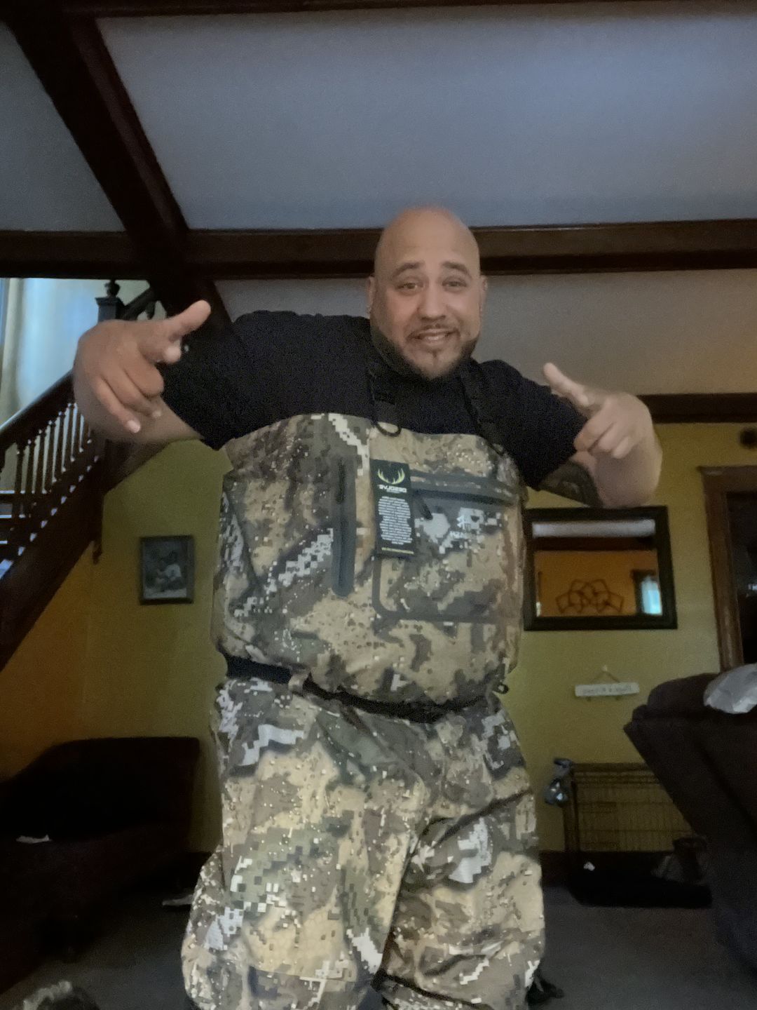 Customer photo review of Men's Veil Camo Breathable Wader - Stocking Foot