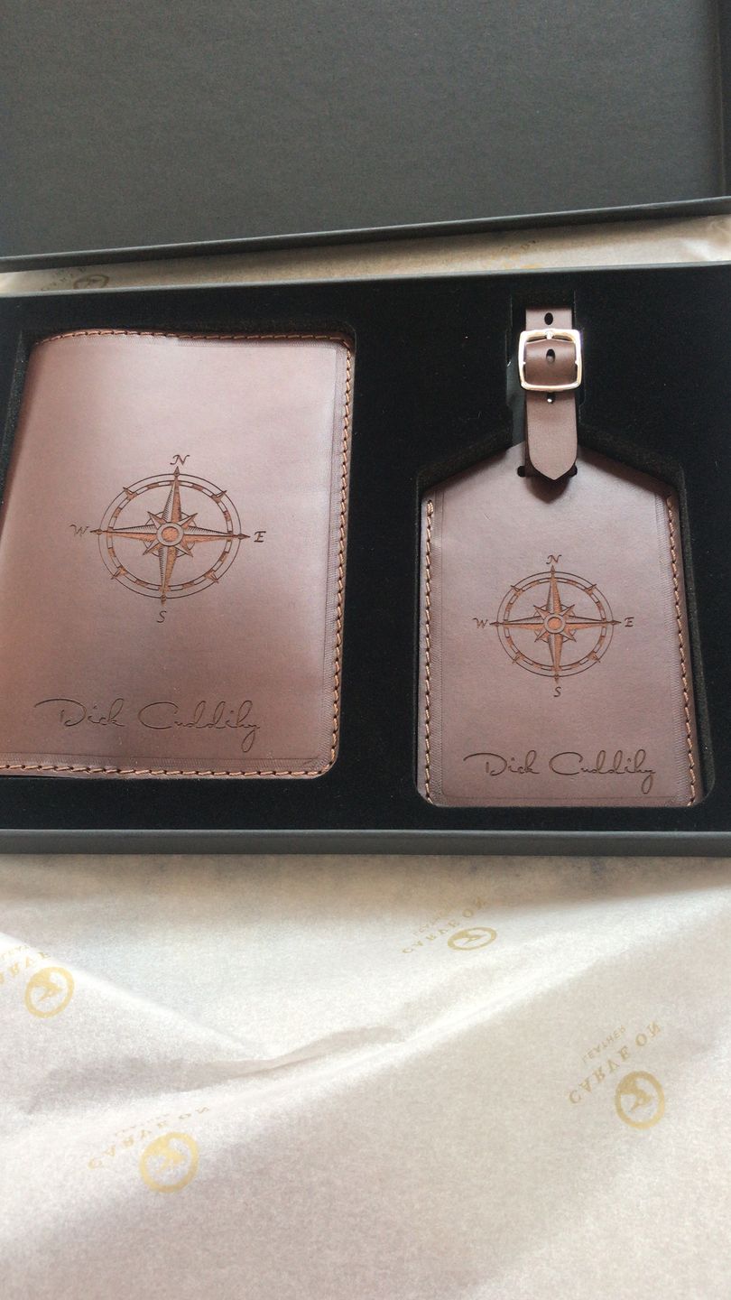 Customer photo review of Travel Gift Set (Passport Holder & Luggage Tag)