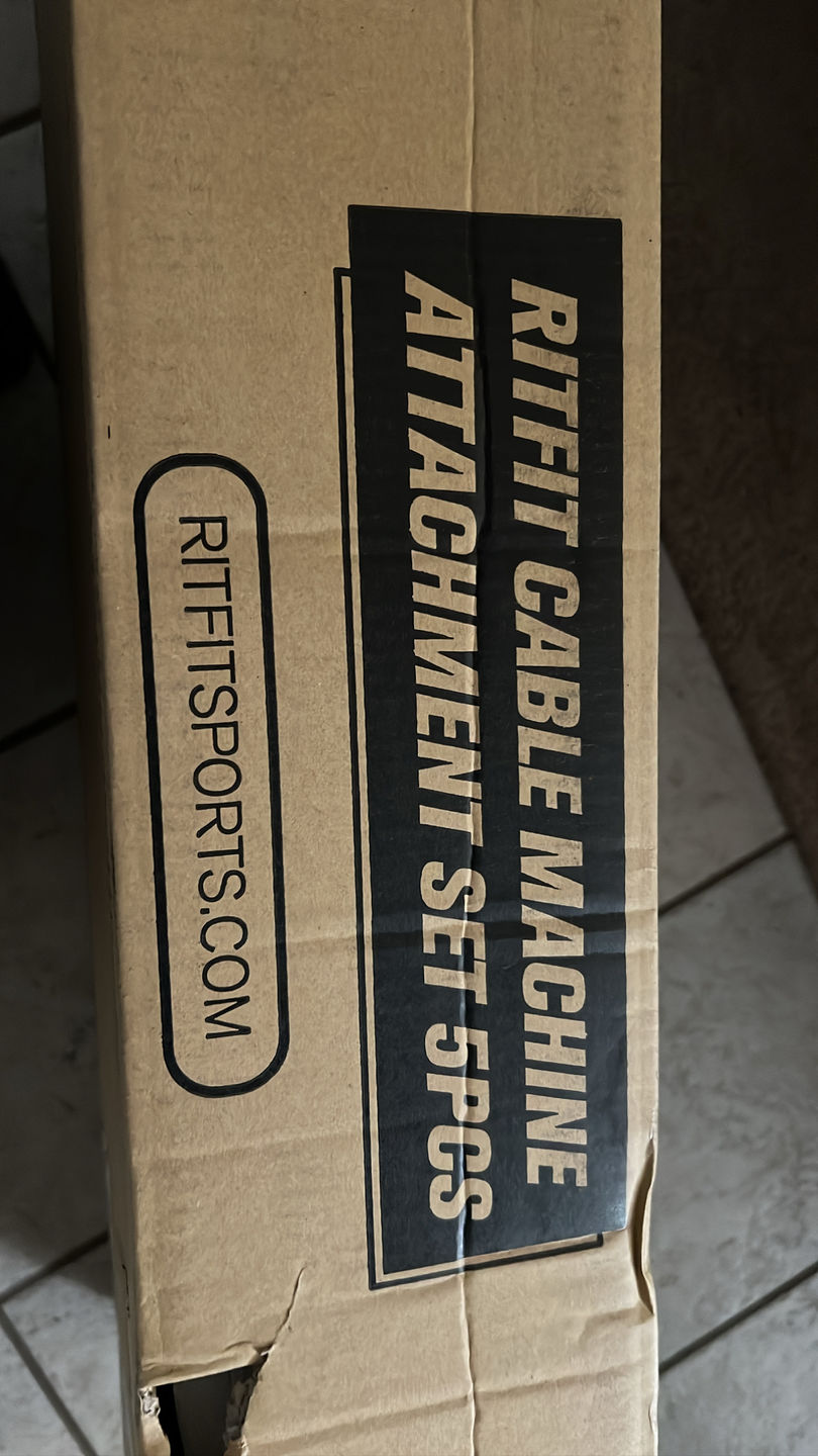 Customer photo review of RitFit 5pcs Lat Pulldown Bar Combo