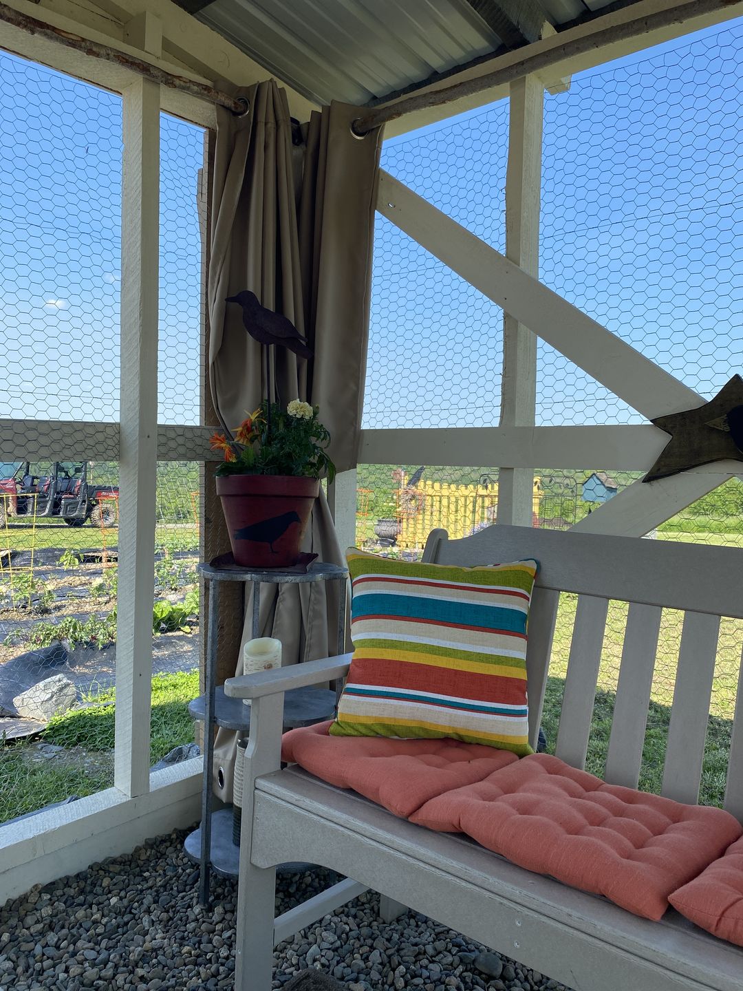Customer photo review of Grommet Windproof Waterproof Outdoor Curtains Canvas Curtains for Patio, Gazebo, Pergola and Porch 1 Panel