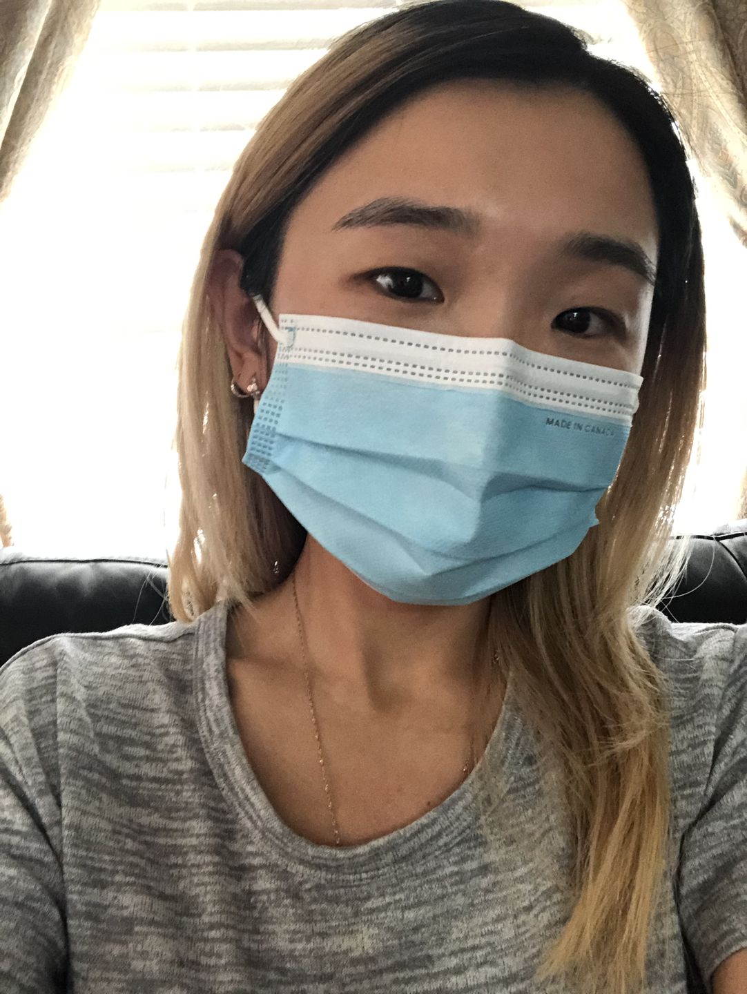 Customer photo review of ASTM Level 3 Medical Procedure Face Mask Made in Canada