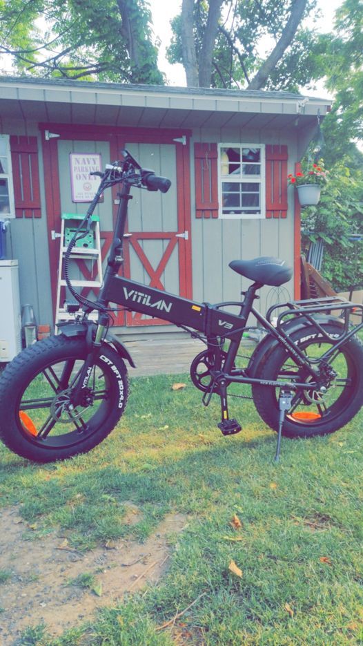 Customer photo review of V3 Folding Fat Tires Adult All Terrain Electric Bike
