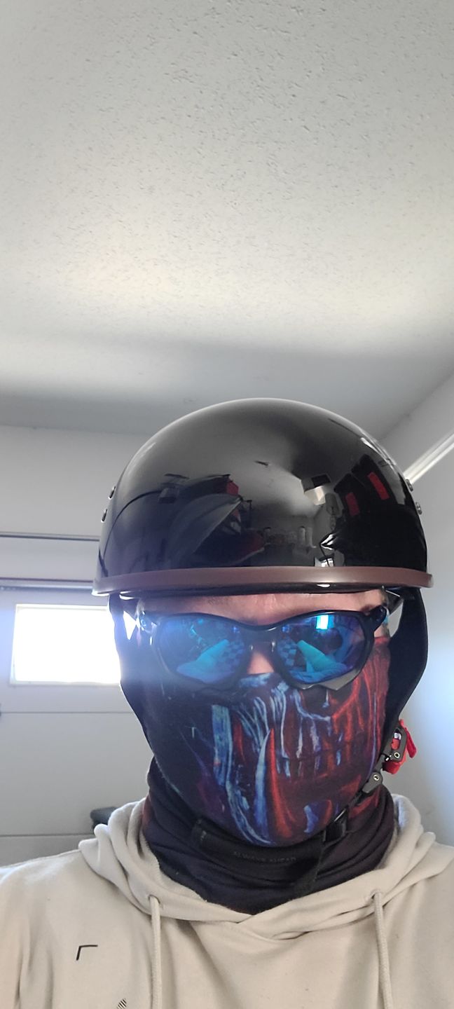 Customer photo review of TAKIZAWA Half Helmet - Curved Style