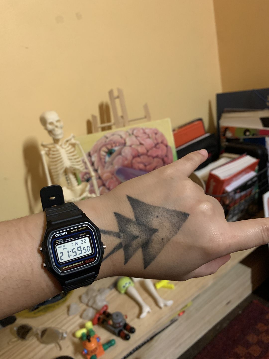 Customer photo review of Reloj Casio Vintage W-59-1VQD Azul/Negro