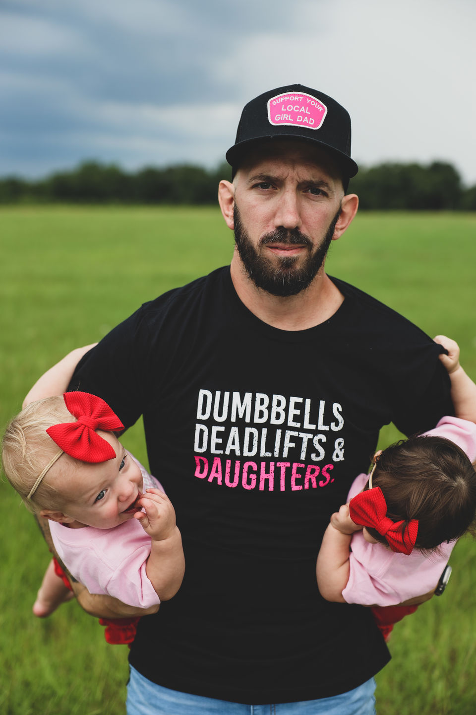 Customer photo review of Dumbbells Deadlifts & Daughters Shirt