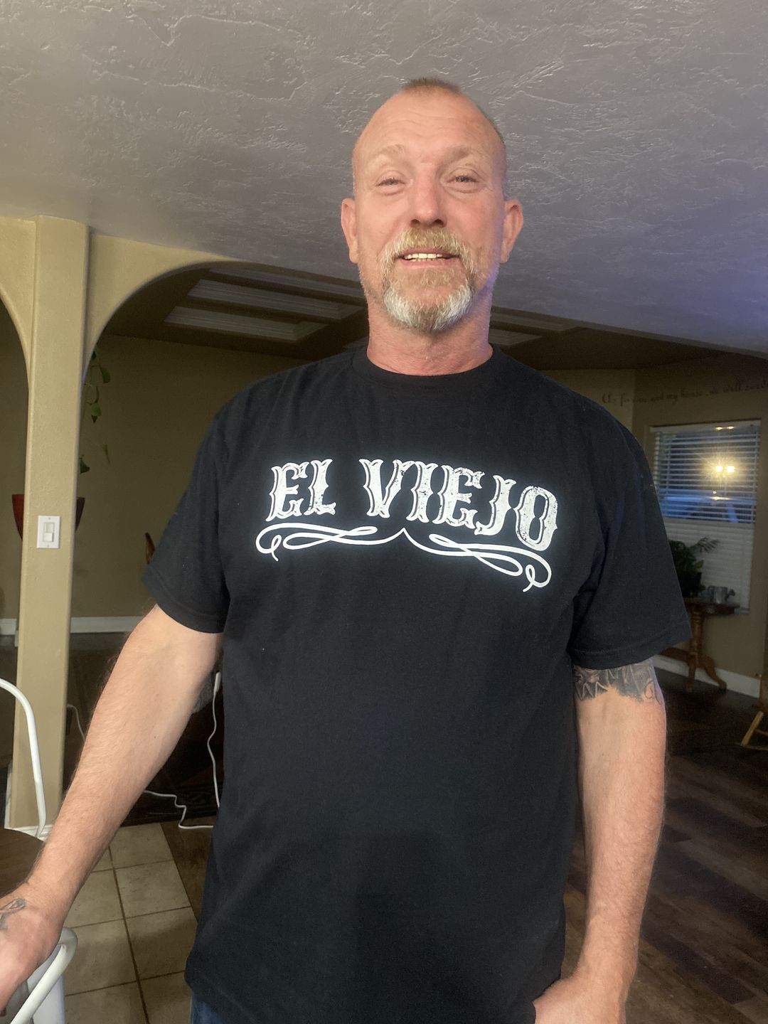 Customer photo review of The Original El Viejo Old School Tee