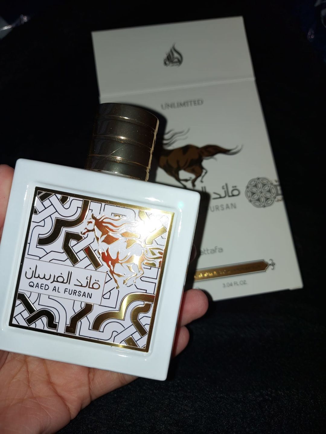 Customer photo review of Qaed Al fursan Unlimited Lattafa 100ml