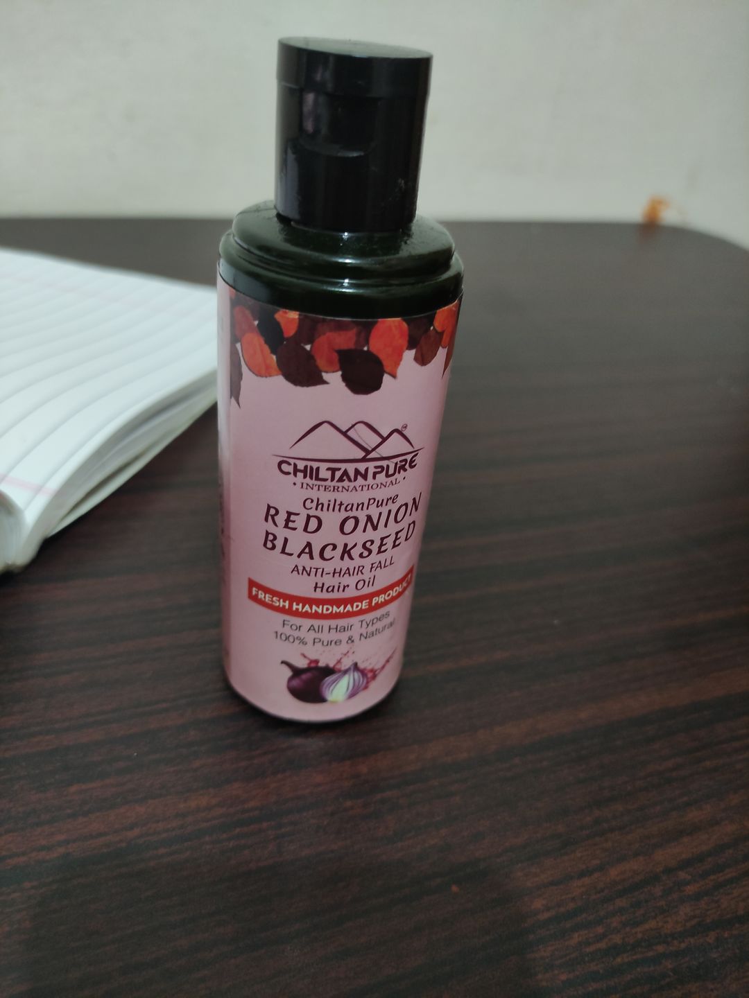 Customer photo review of Red Onion Blackseed Oil- Enhances Hair Growth, Anti-Hair fall, Prevents Premature Hair Growing, Makes Hair Strong & Glossy