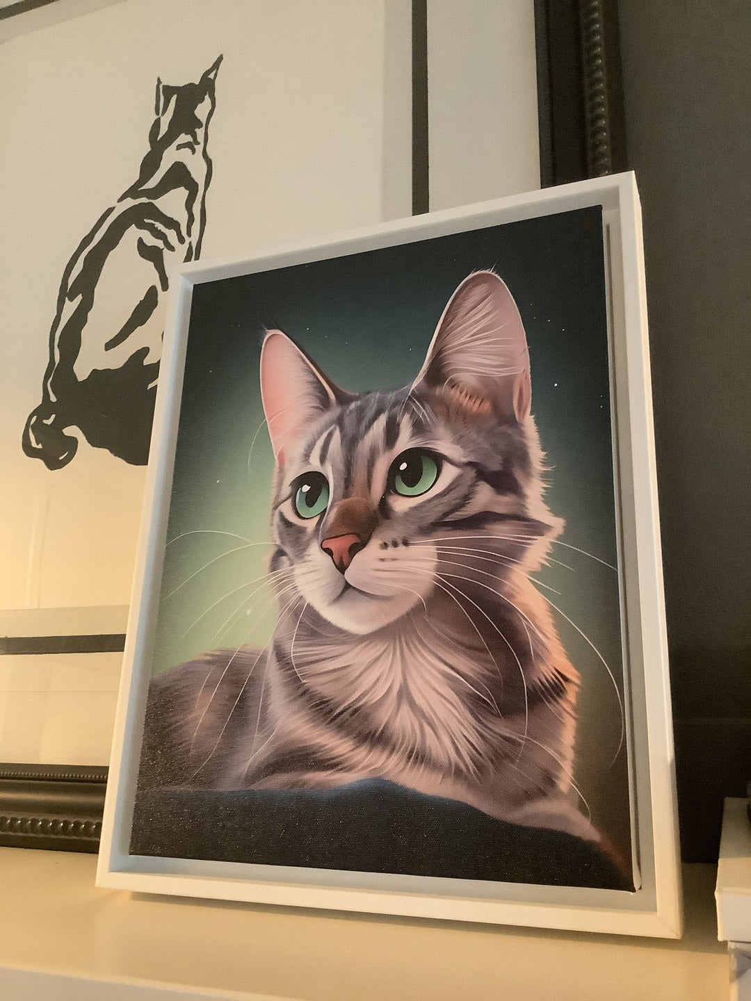 Customer photo review of Turn Your Cat Into A Cartoon Portrait