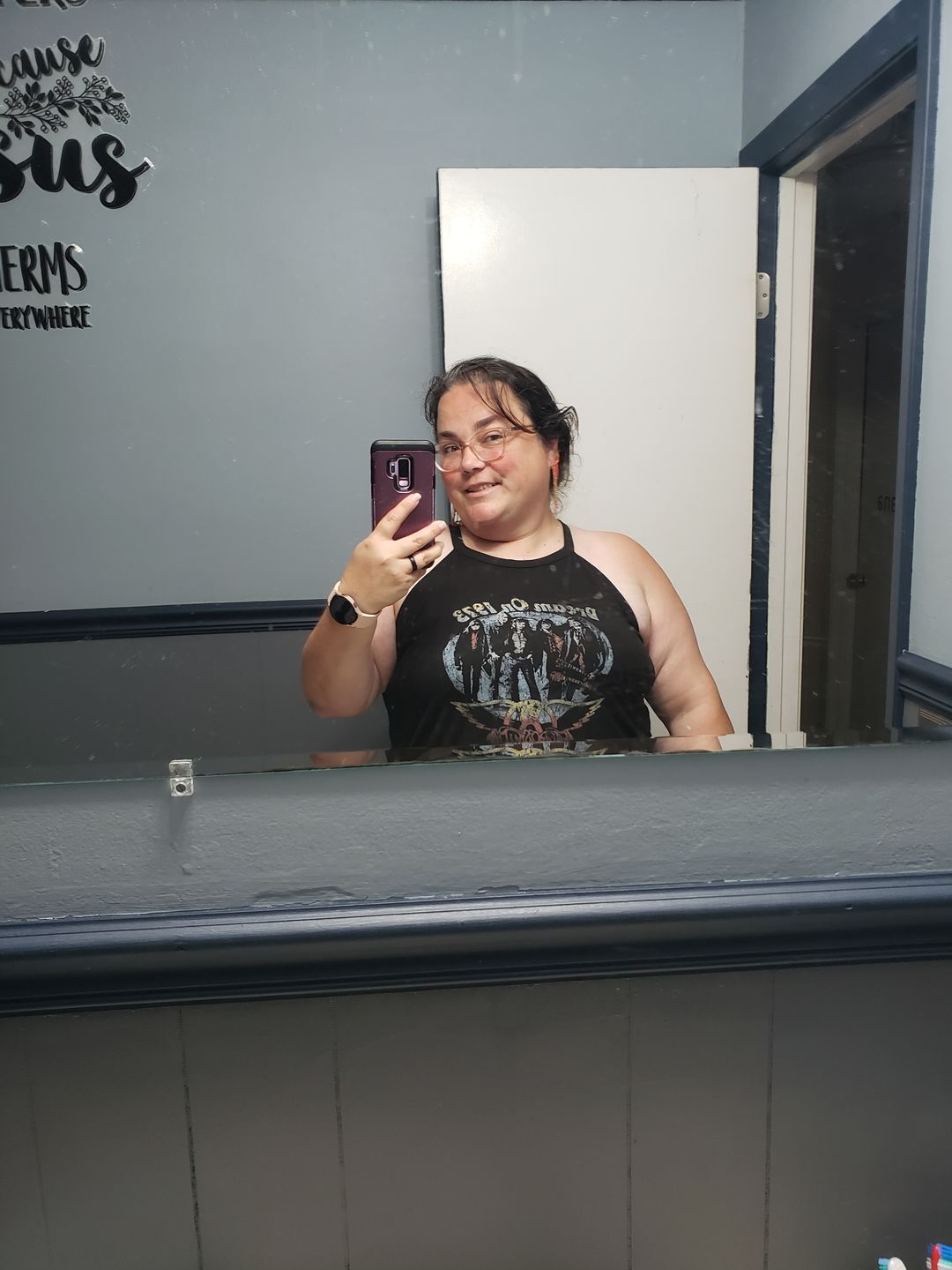 Customer photo review of Aerosmith - Dream On Rocker Womens Rocker Tank Top