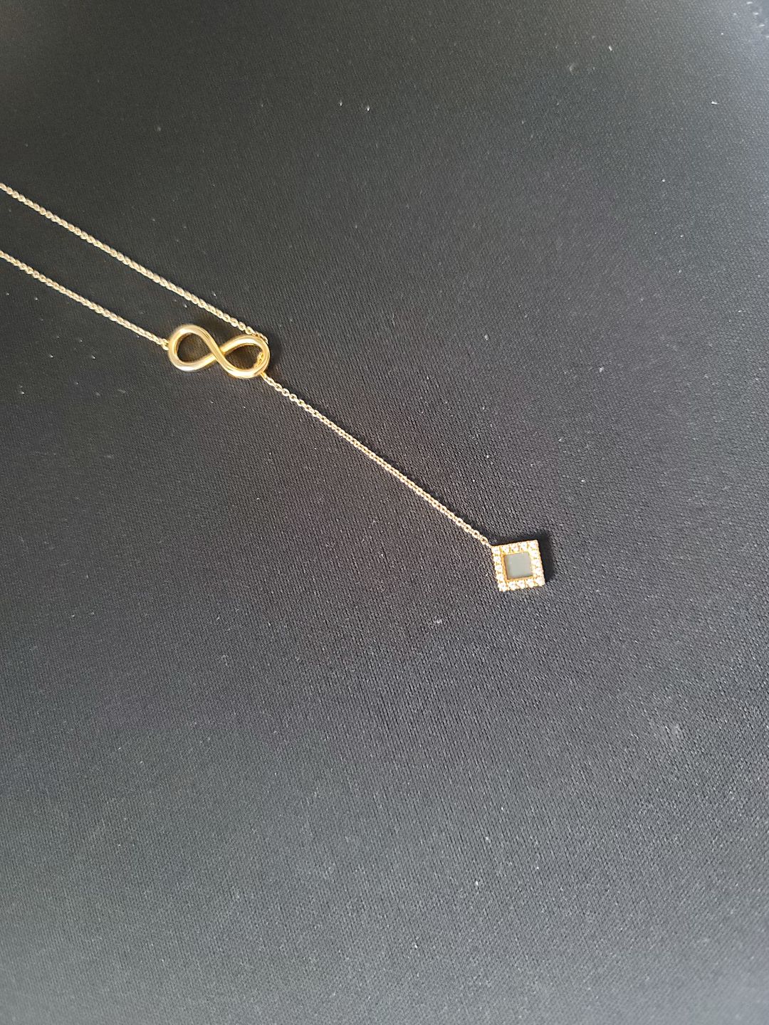Customer photo review of Infinity Necklace