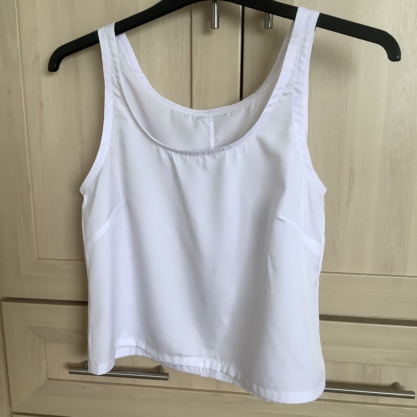 Customer photo review of Plain Smooth Crepe Polyester Fabric