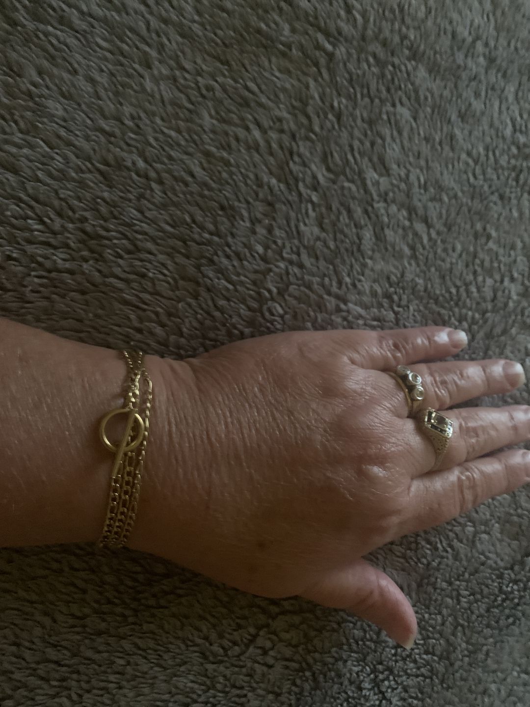 Customer photo review of Cuban T Bar Necklace