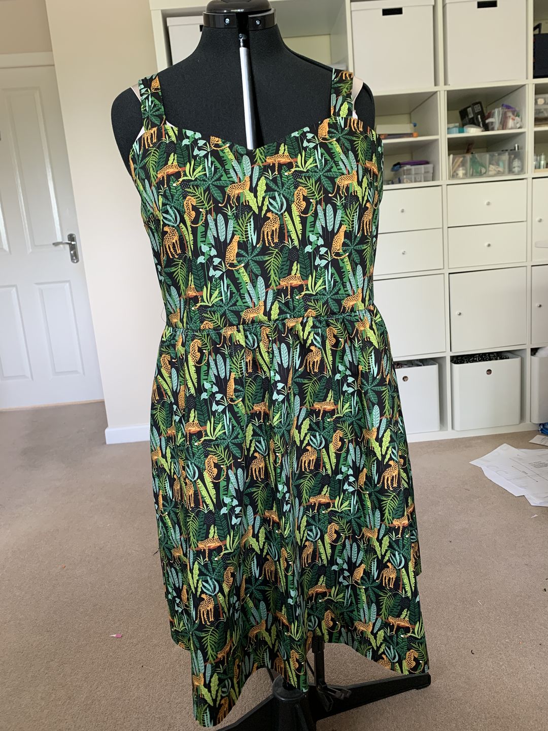 Customer photo review of Jungle Leopards Rose & Hubble Cotton Poplin Fabric