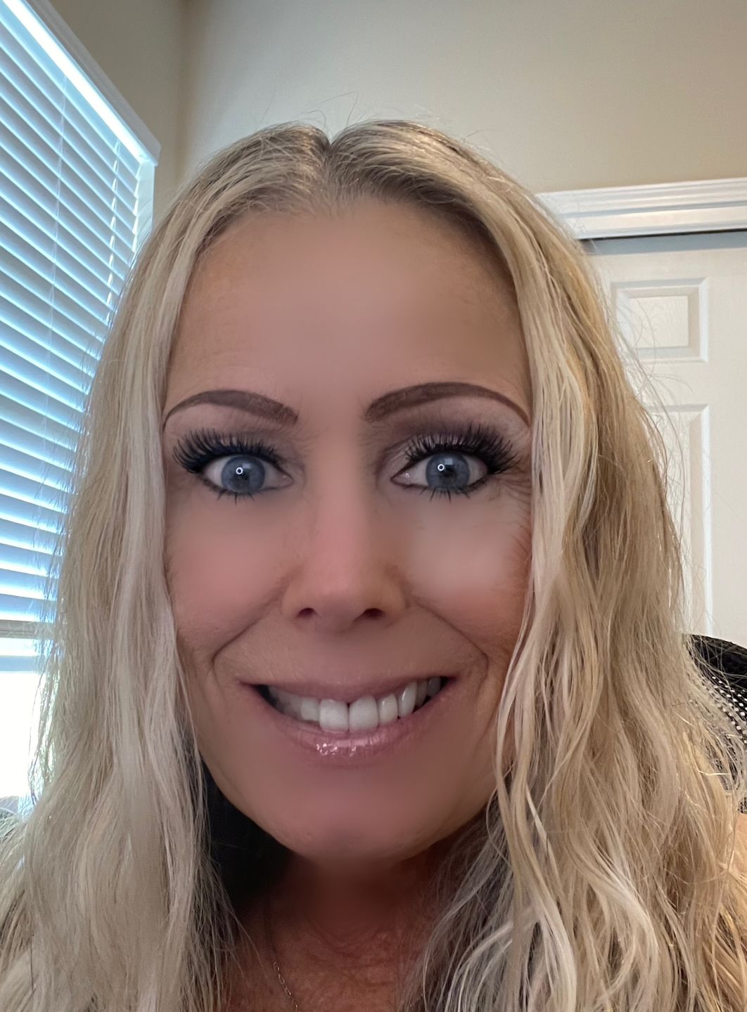 Customer photo review of Celeste Blue Prescription Colored Contact Lenses