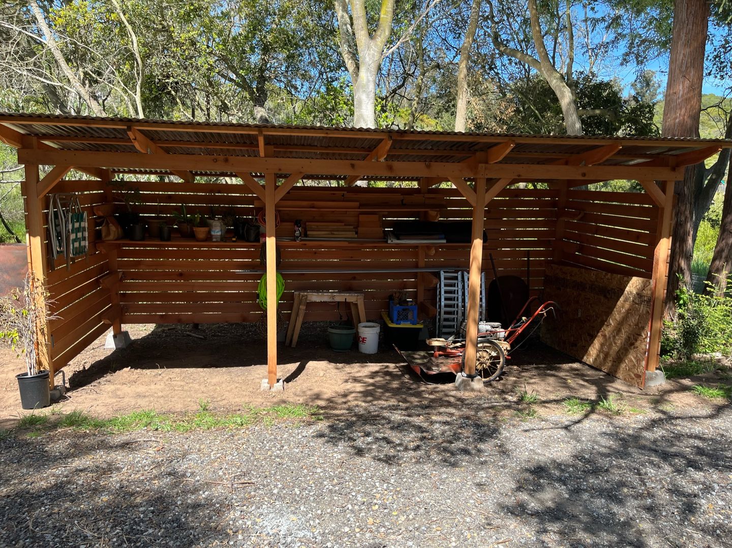 Customer photo review of Outdoor Storage Shed Plans