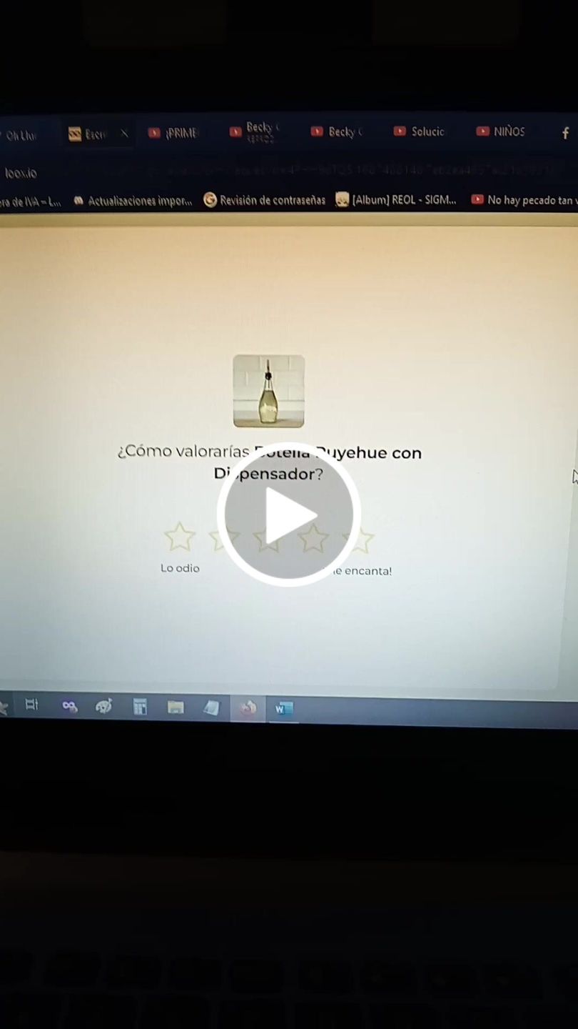 Customer video review of Botella Puyehue con Dispensador