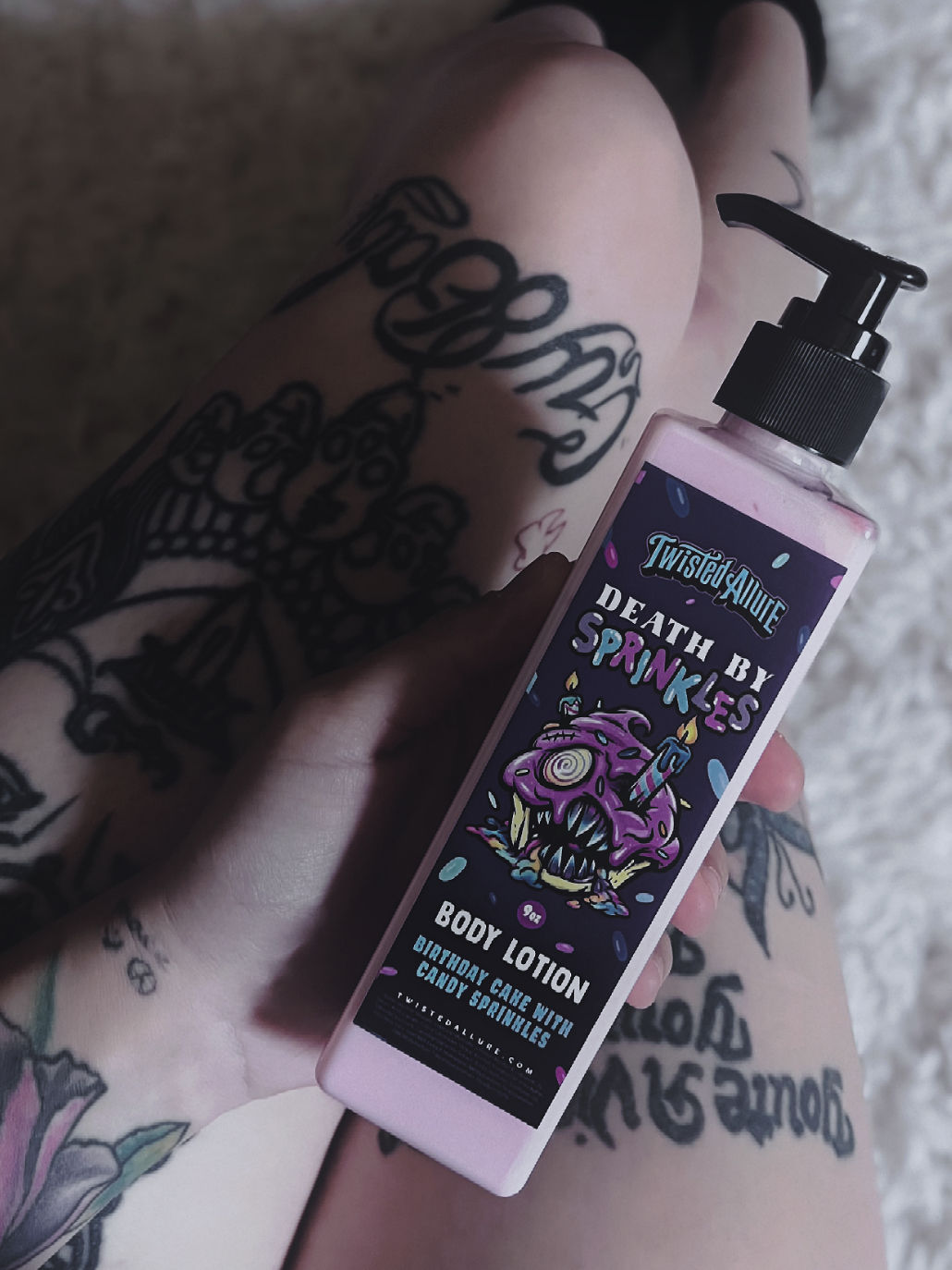 Customer photo review of Death by Sprinkles Body Lotion (Birthday Cake)