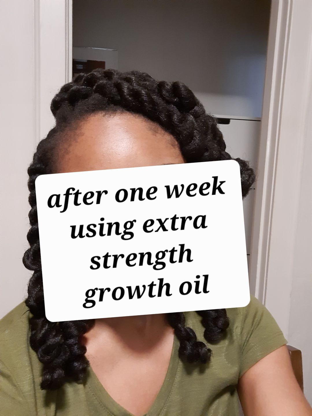 Customer photo review of Hair Growth Potion - Extra Strength