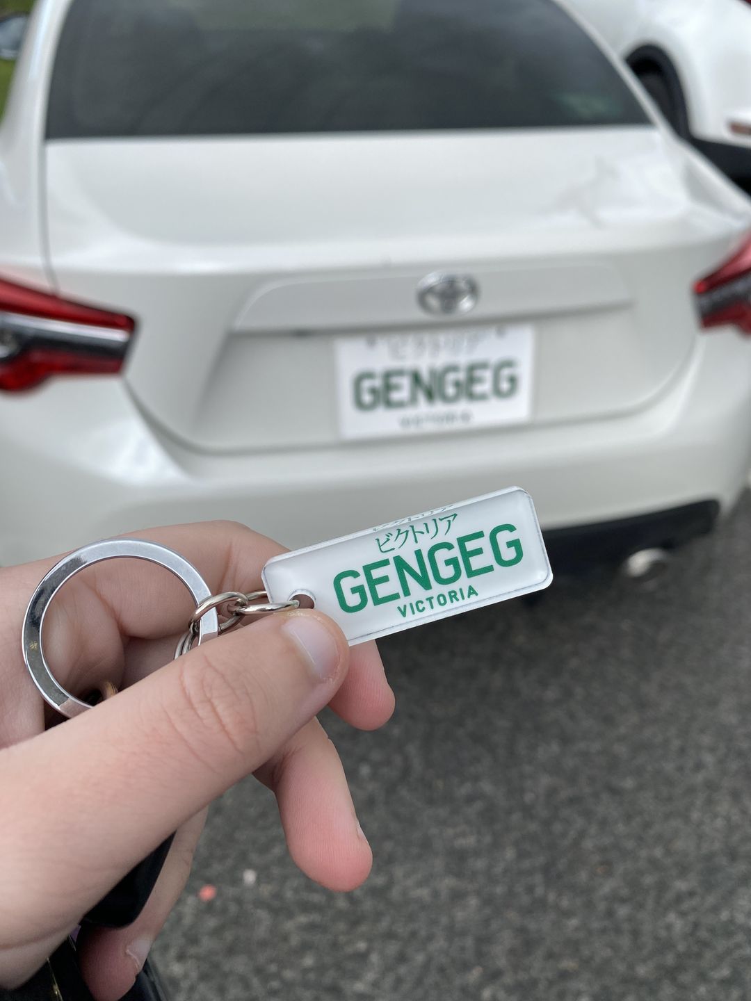 Customer photo review of VIC Japanese (JDM) Licence Plate Custom Keychain 🇯🇵