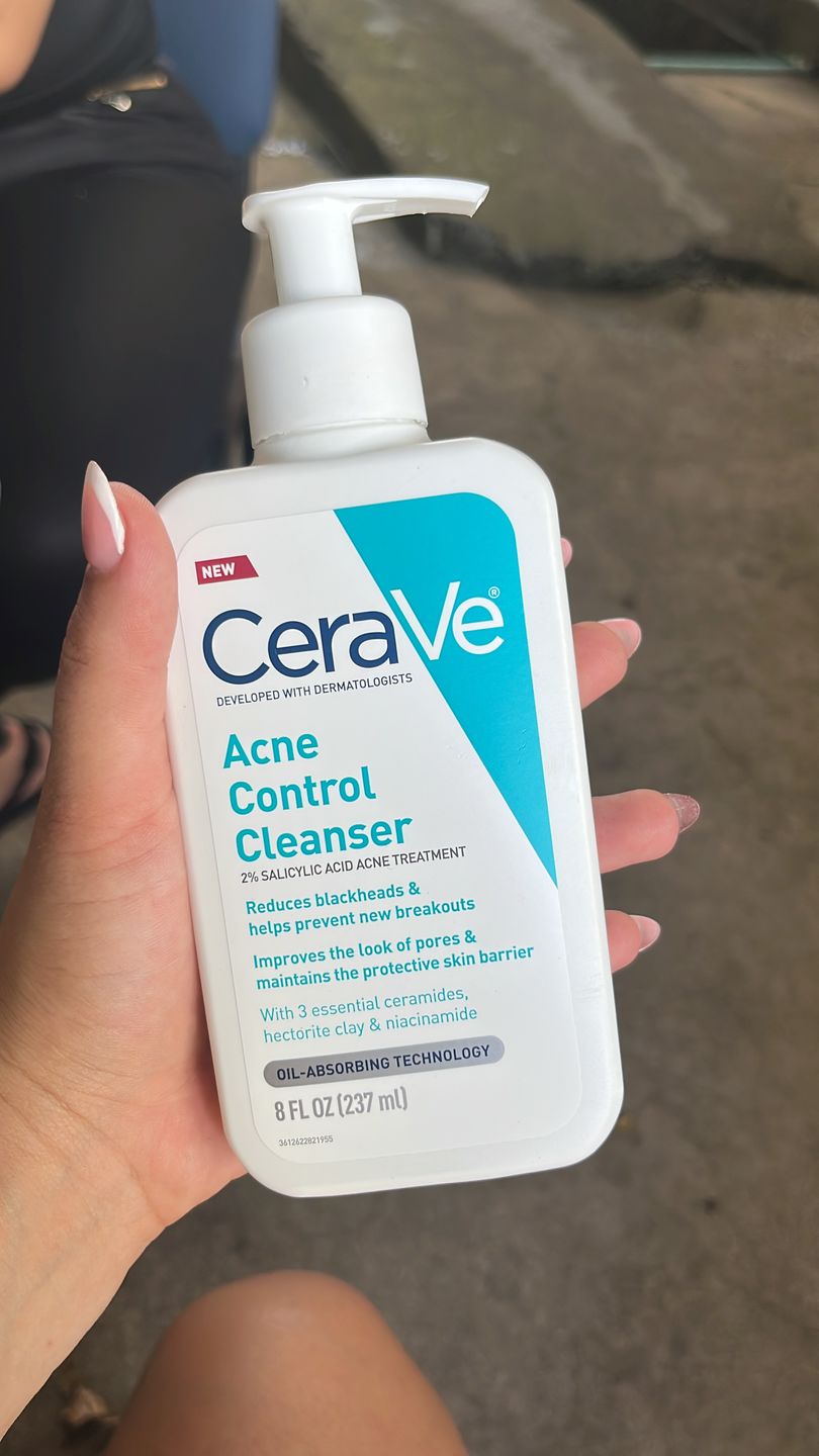 Customer photo review of Acne Control Cleanser with Salicylic Acid