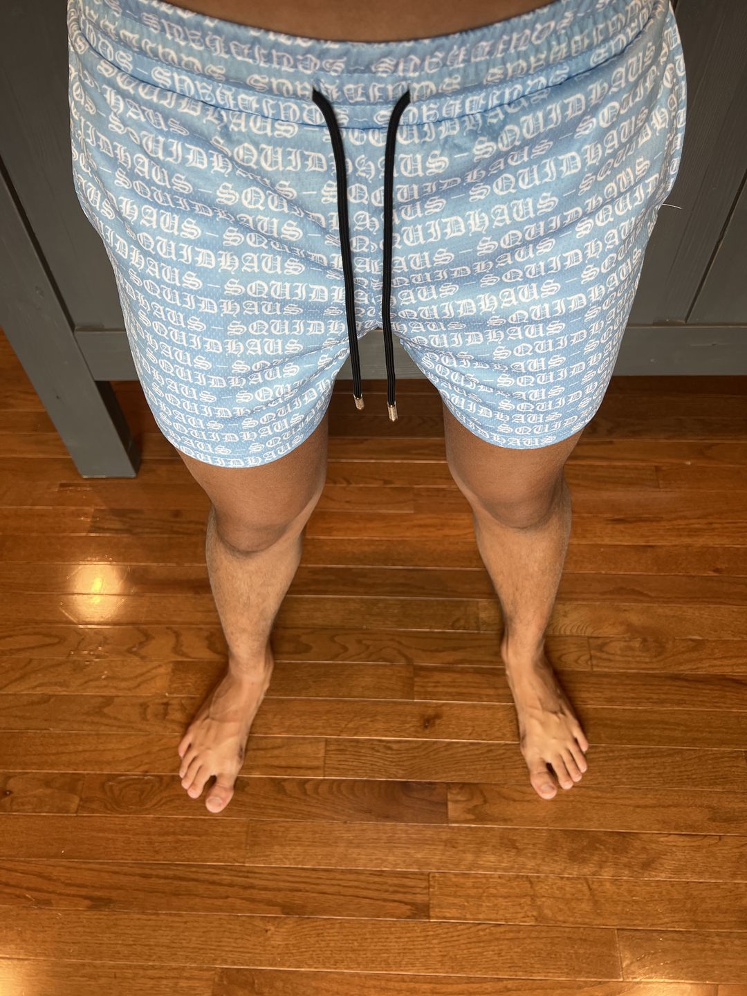 Customer photo review of SquidHaus 4in inseam UNC Blue