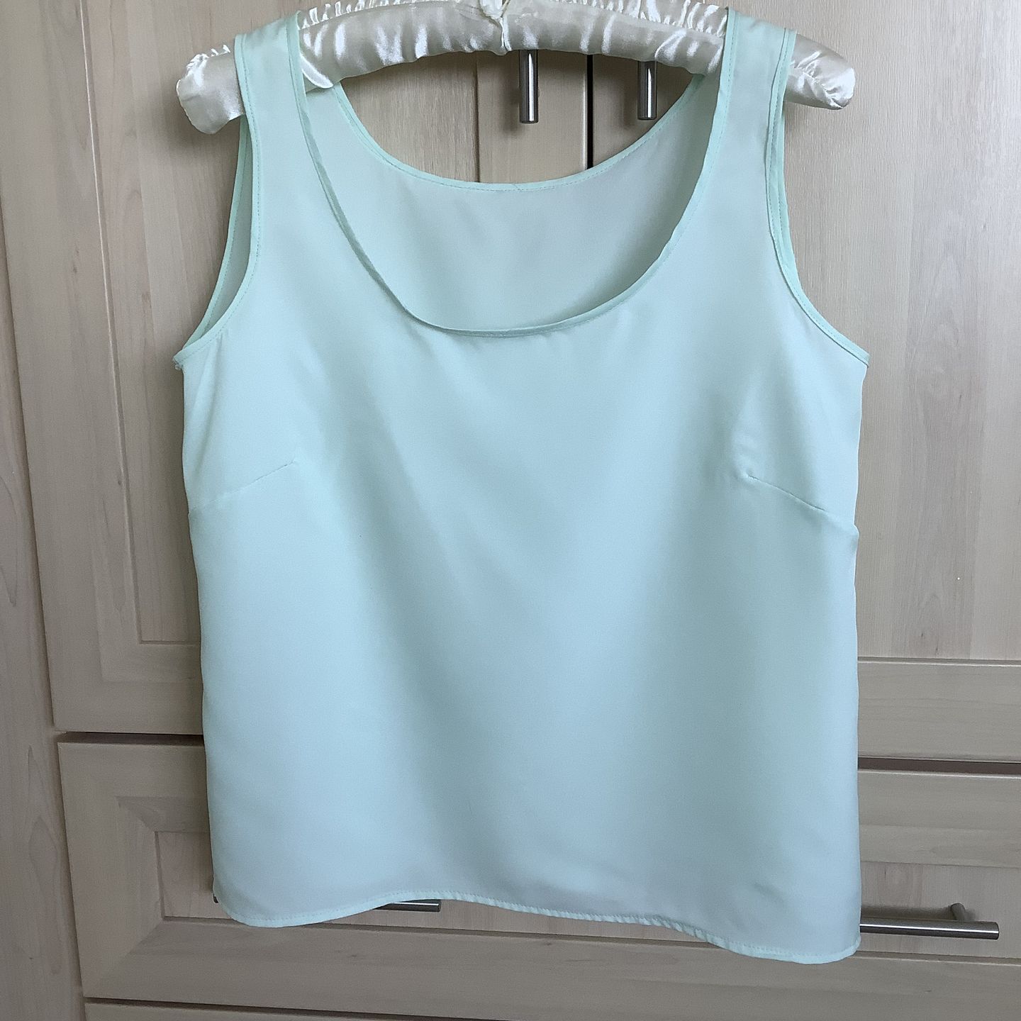 Customer photo review of Plain Smooth Crepe Polyester Fabric
