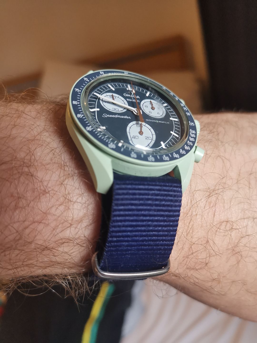 Customer photo review of Classic Military Style Strap - Deep Blue