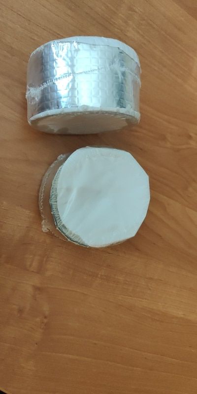 Customer photo review of Waterproof And Fireproof Silver Foil Tape (2 Inches * 8Yards)