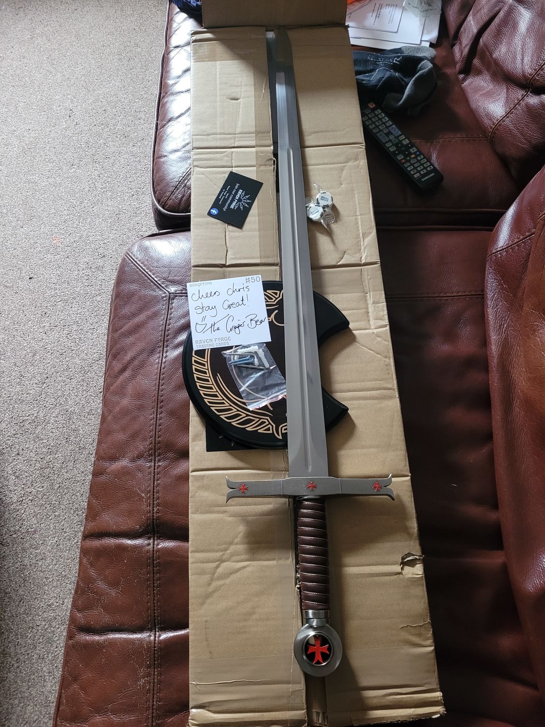 Customer photo review of Templar Sword