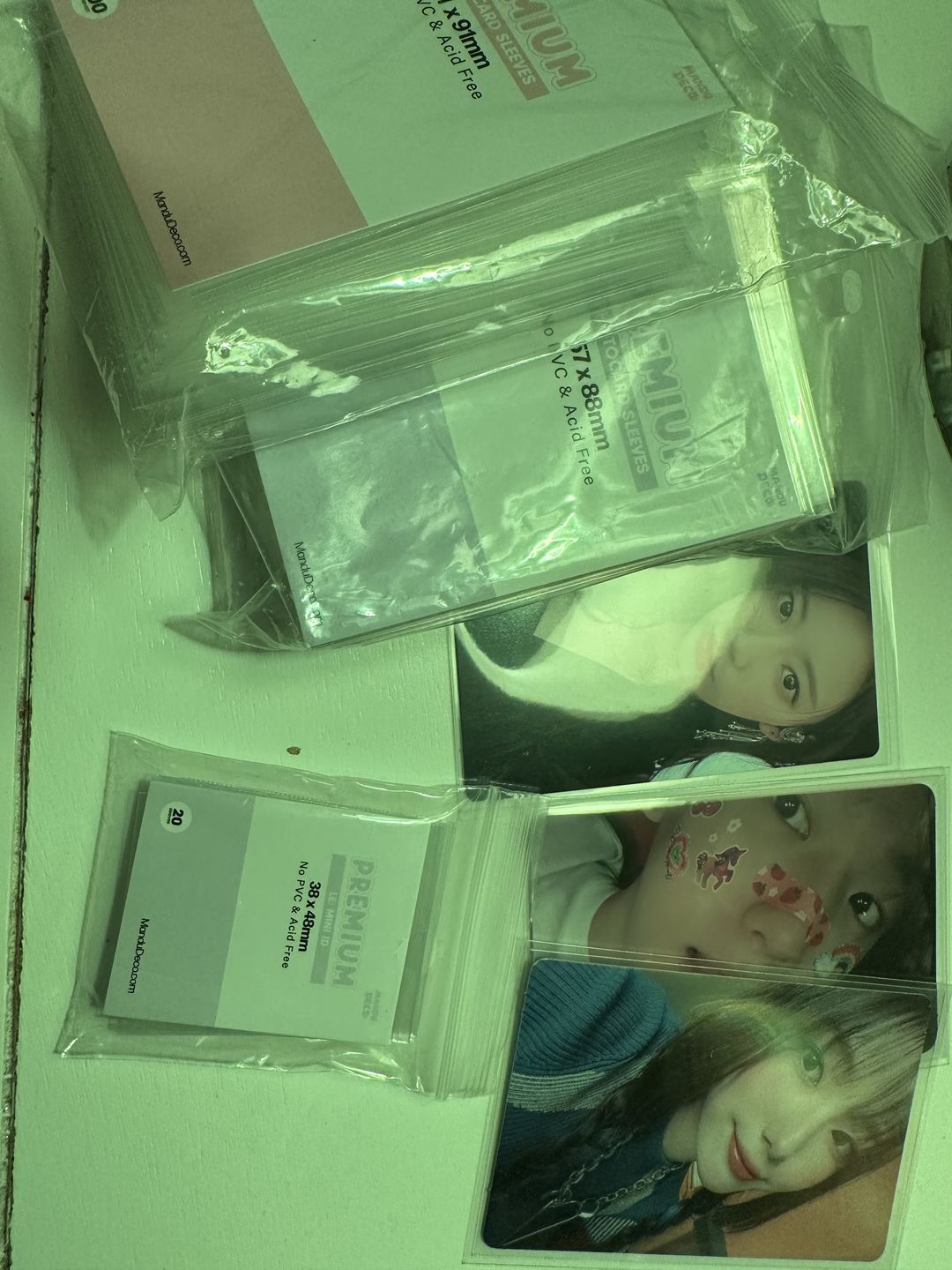 Customer photo review of PREMIUM MINI ID SLEEVES