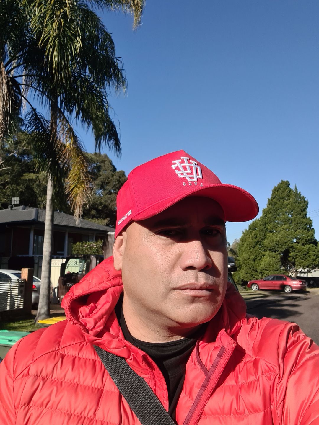 Customer photo review of LVCO "Blood Red" A-Frame Snapback
