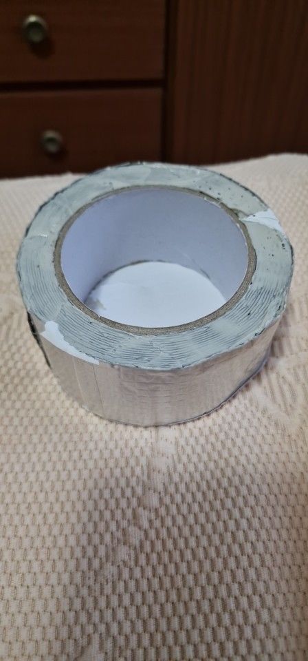 Customer photo review of Waterproof And Fireproof Silver Foil Tape (2 Inches * 8Yards)