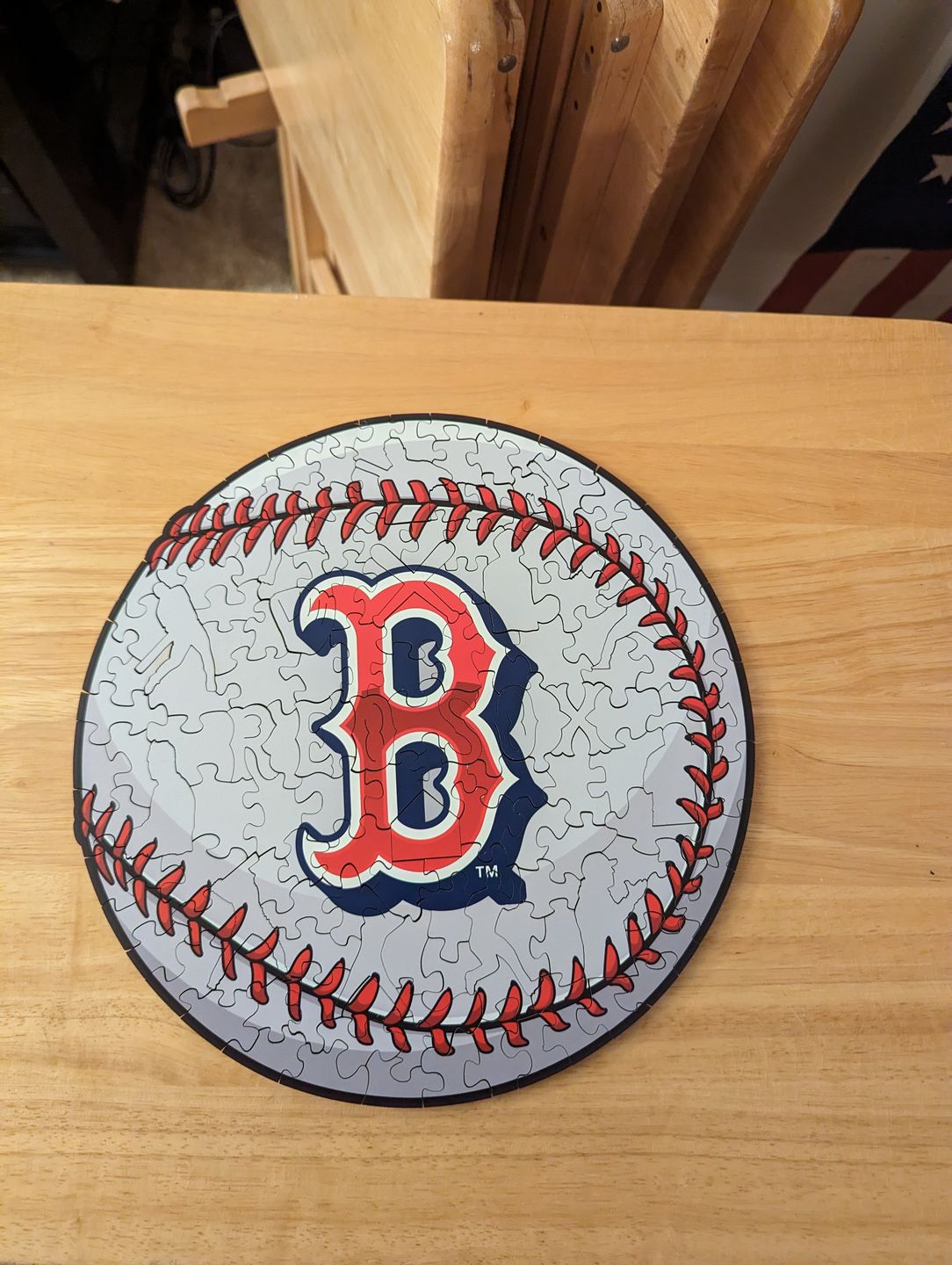 Customer photo review of Boston Red Sox® - Official Wooden Puzzle