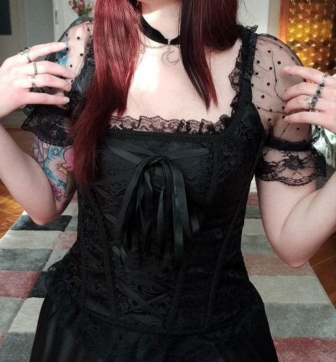 Customer photo review of Period Steampunk dress