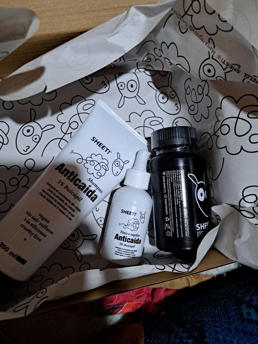 Customer photo review of Tratamiento anticaída 1 mes + Biotina